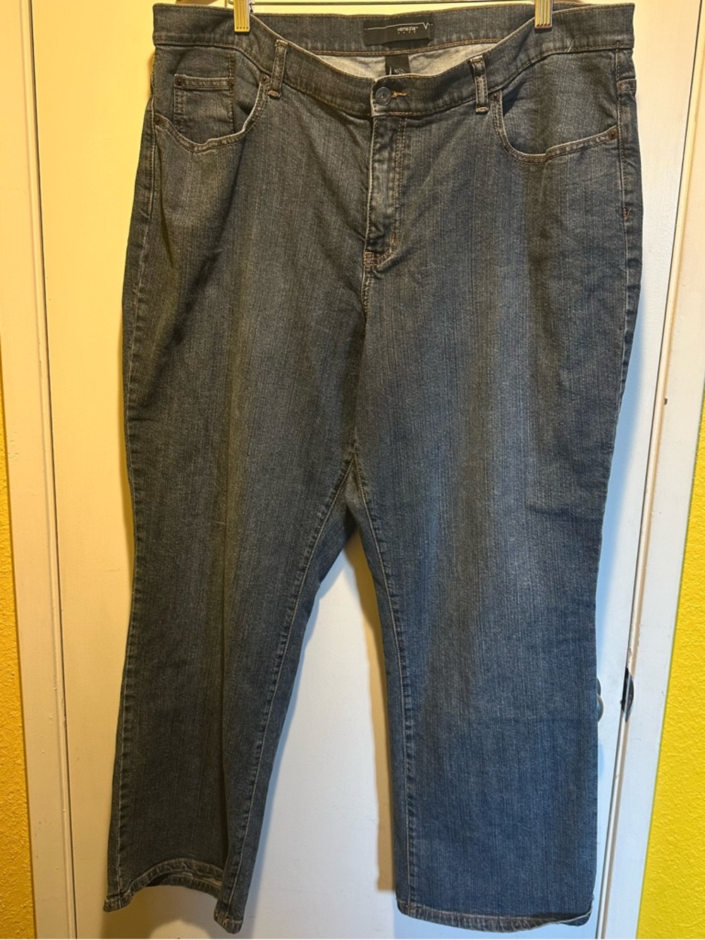 Lane Bryant Venezia Classic Straight Leg Blue Jeans, plus size 22